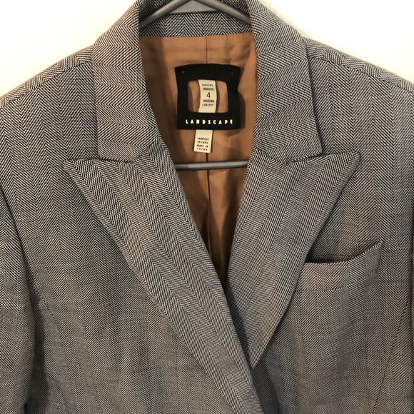 Landscape- Oversized Gray Blazer - Picture 9 of 16